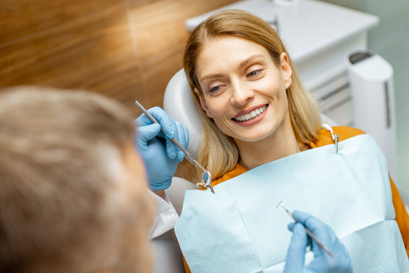 dental patient undergoing procedure