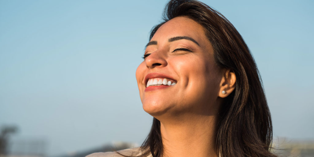 dental patient smiling